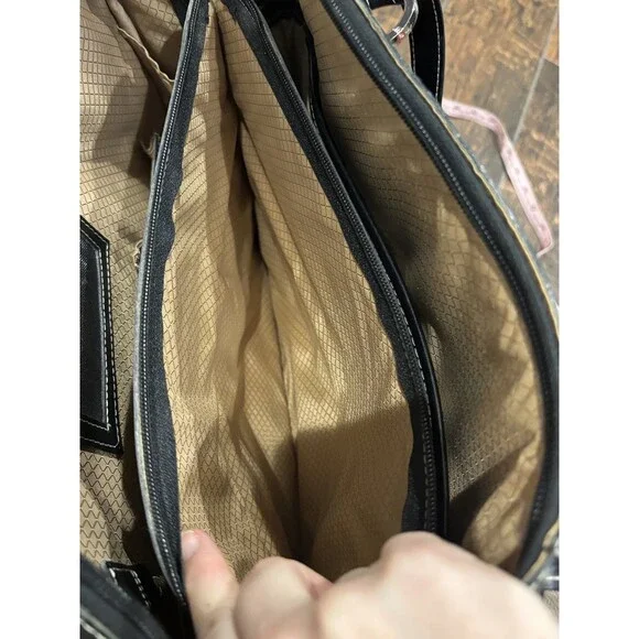 McKlein Glenview Women's Black Leather Inner Pockets Organizer Laptop Briefcase - Picture 9 of 16